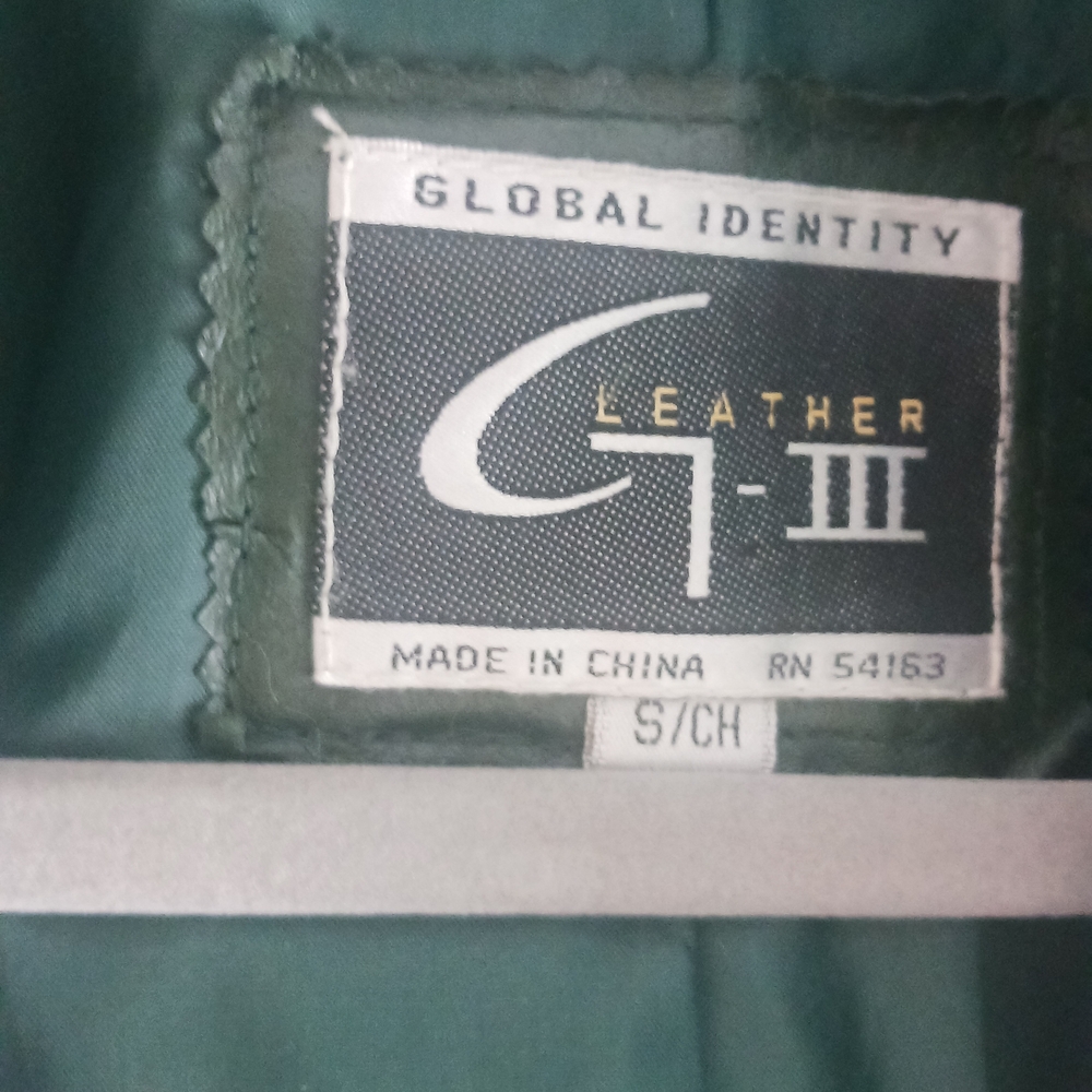 Vintage Dark Green Leather Trench Coat - Picture 5 of 10